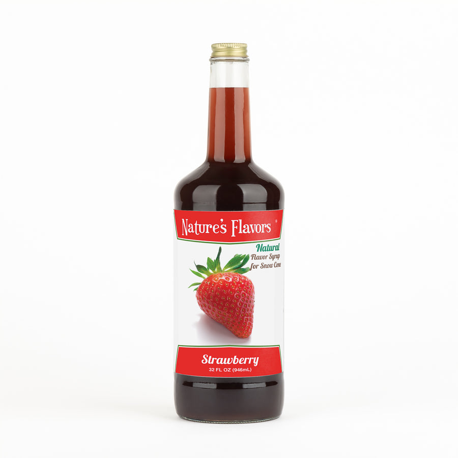 Strawberry Snow Cone Syrup, Natural