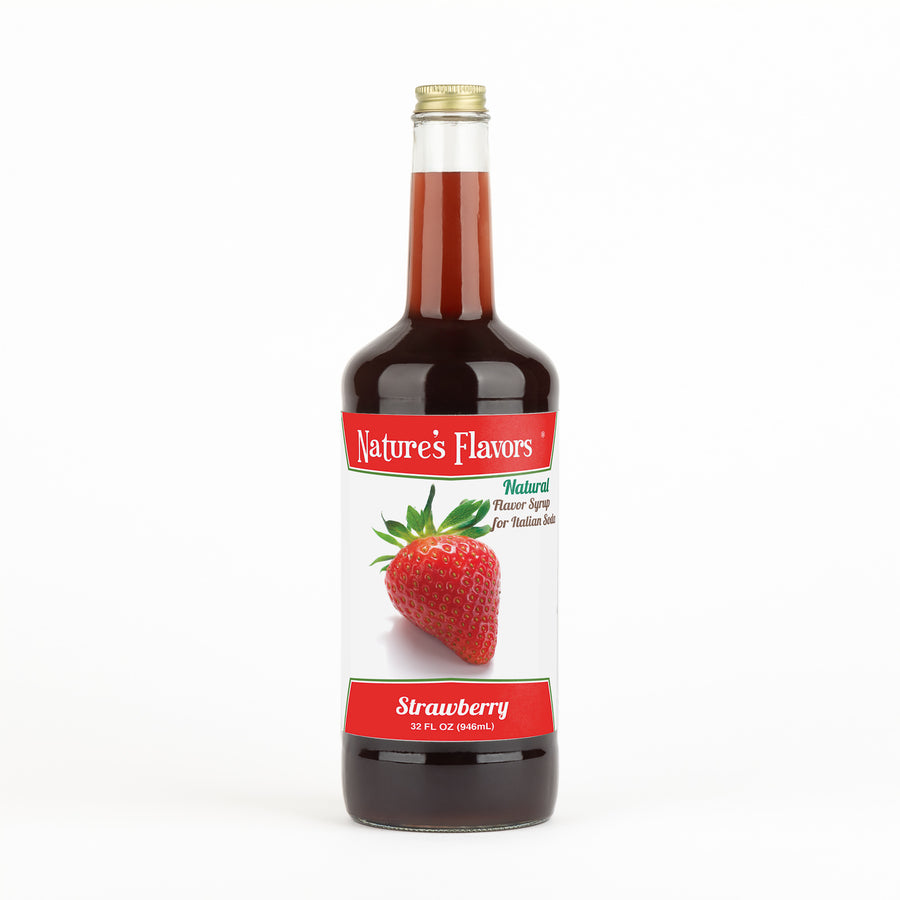 Strawberry Italian Soda Syrup, Natural