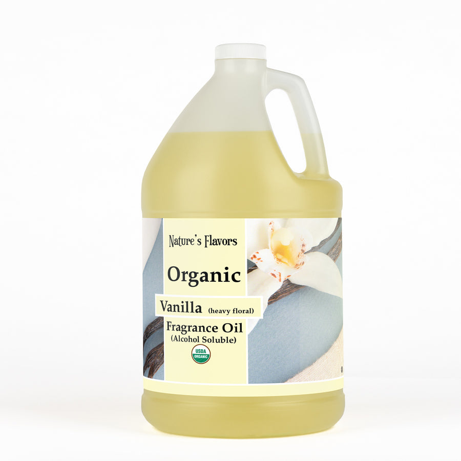 Organic Vanilla Fragrance Oil (Heavy Floral) (Alcohol Soluble)