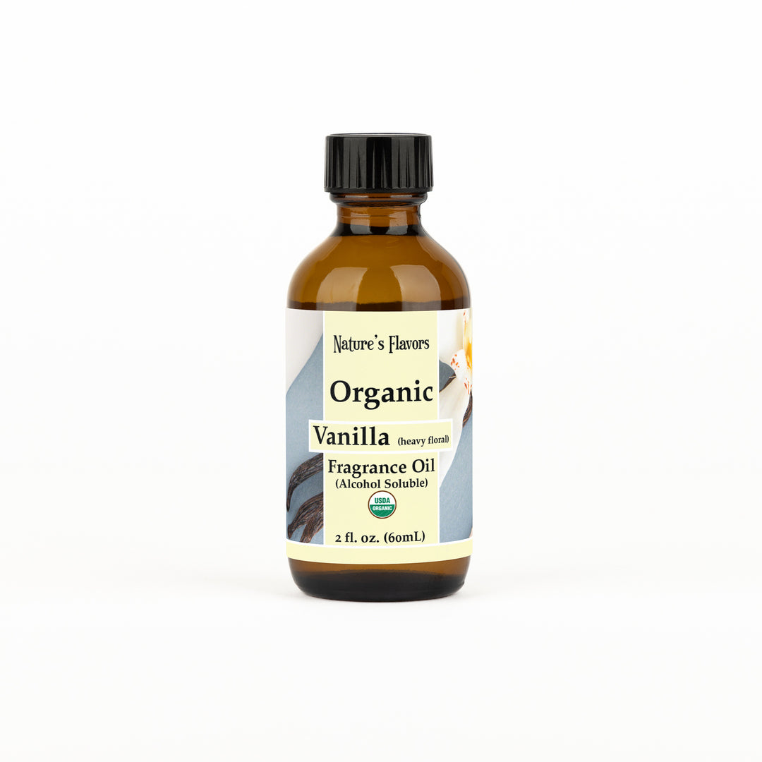 Organic Vanilla Fragrance Oil (Heavy Floral) (Alcohol Soluble)