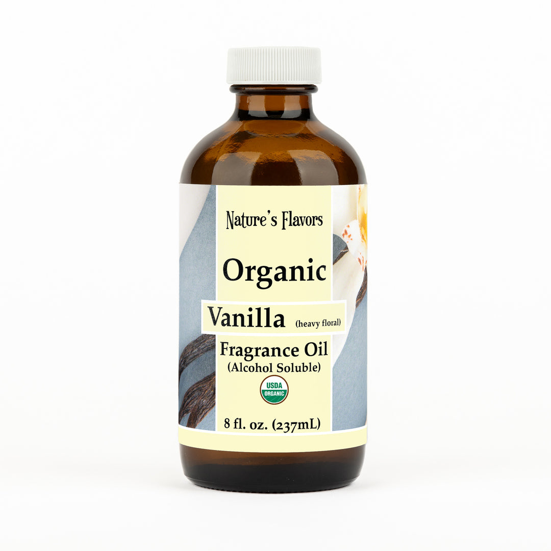 Organic Vanilla Fragrance Oil (Heavy Floral) (Alcohol Soluble)
