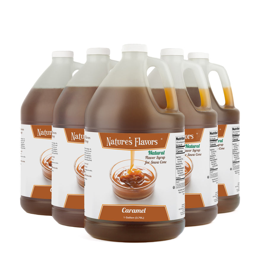 Caramel Snow Cone Syrup, Natural