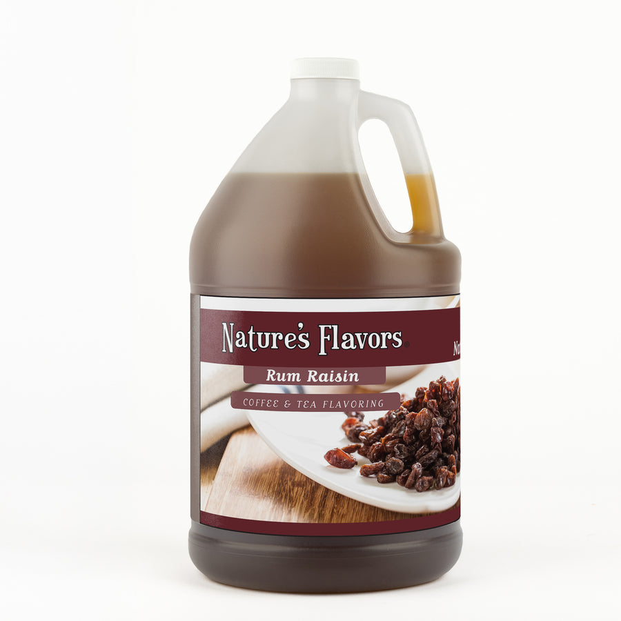 Rum Raisin Coffee and Tea Flavoring Without Diacetyl