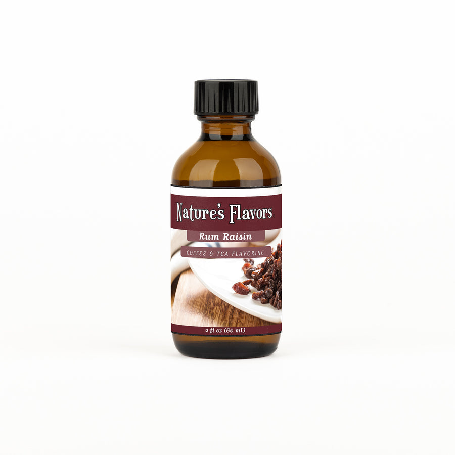 Rum Raisin Coffee and Tea Flavoring Without Diacetyl