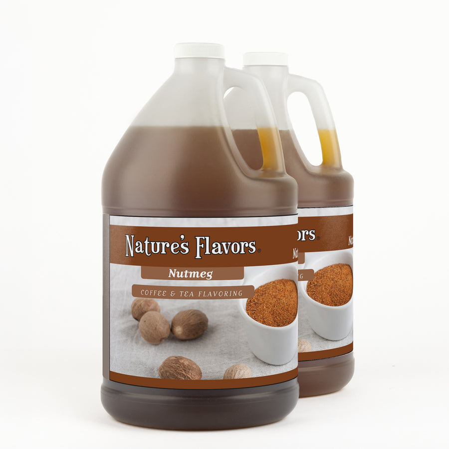 Nutmeg Coffee and Tea Flavoring Without Diacetyl