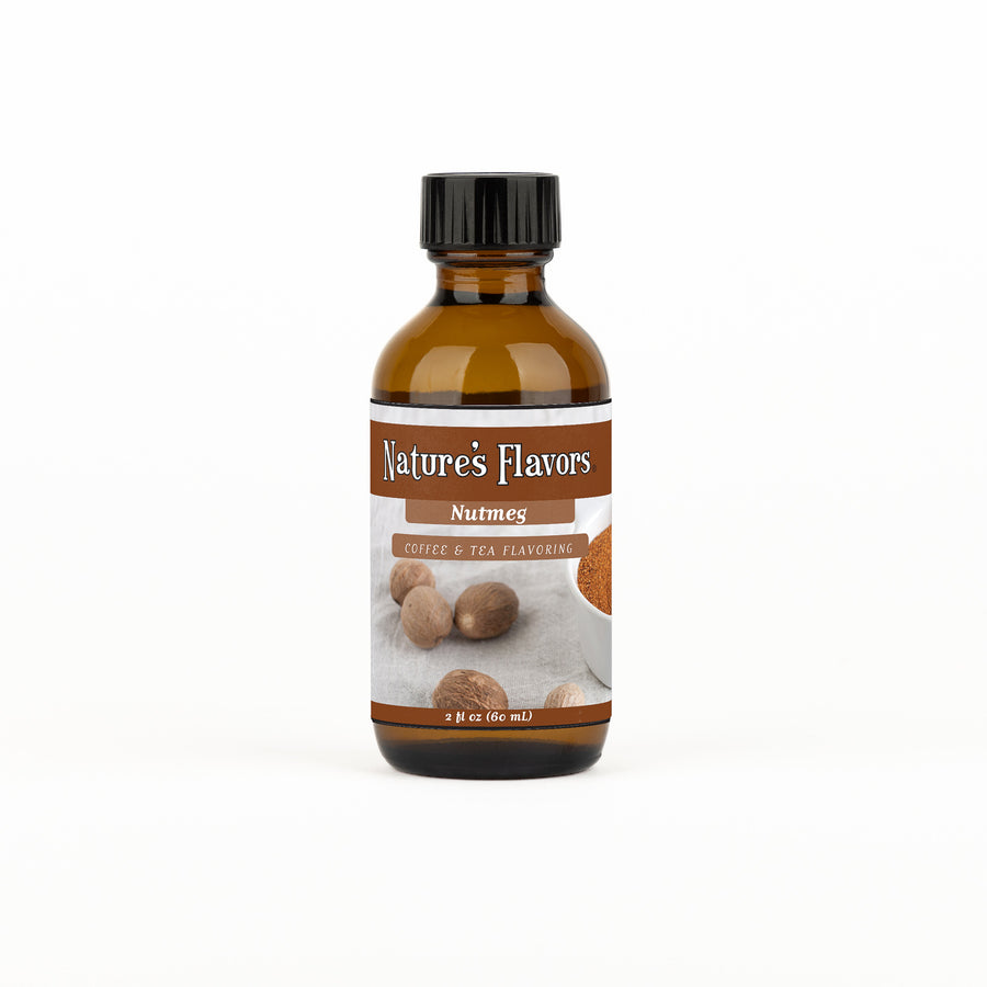 Nutmeg Coffee and Tea Flavoring Without Diacetyl