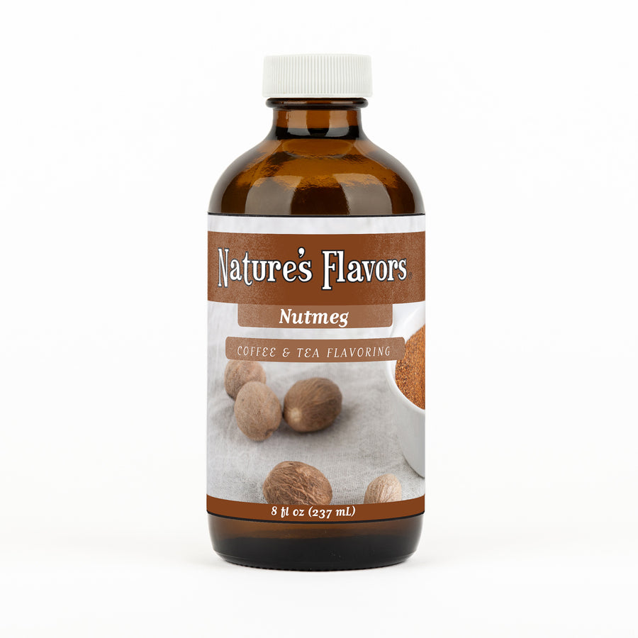 Nutmeg Coffee and Tea Flavoring Without Diacetyl