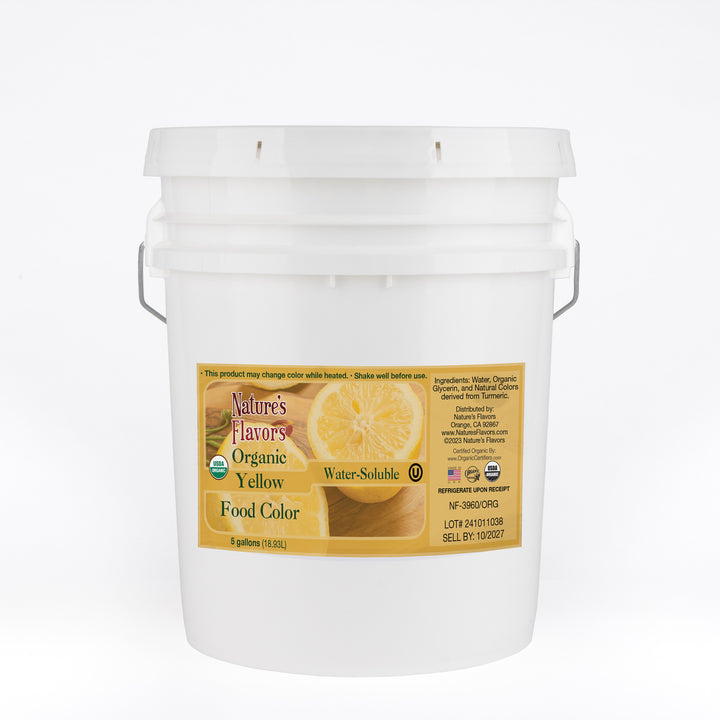 Yellow Food Color, Organic (Water Soluble, Organic, Kosher, Gluten-Free, Vegan)