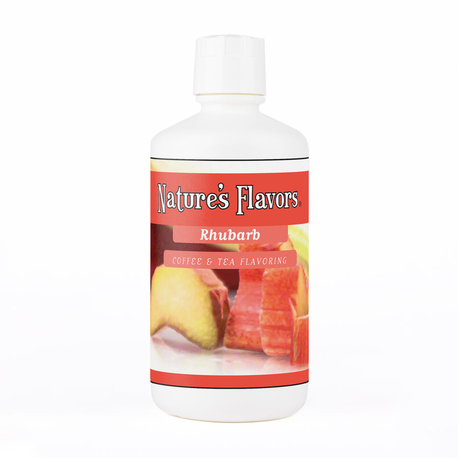 Rhubarb Coffee and Tea Flavoring Without Diacetyl