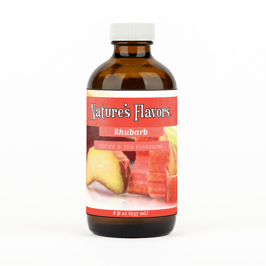 Rhubarb Coffee and Tea Flavoring Without Diacetyl