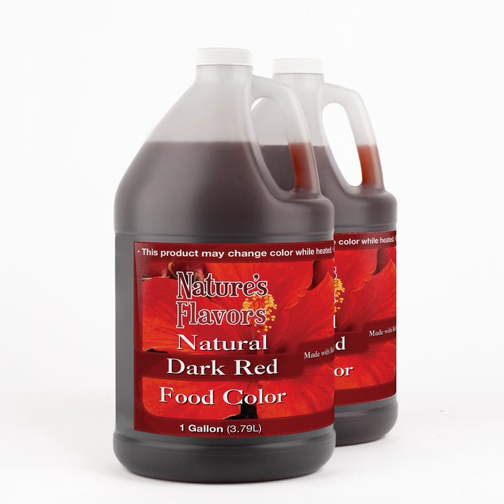 Dark Red Food Coloring (Made with Red Radish & Hibiscus), Natural