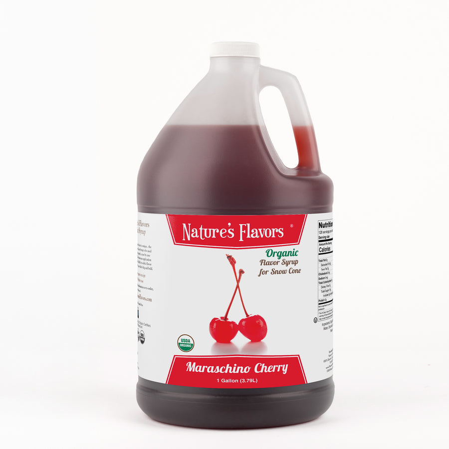 Maraschino Cherry Snow Cone Syrup, Organic