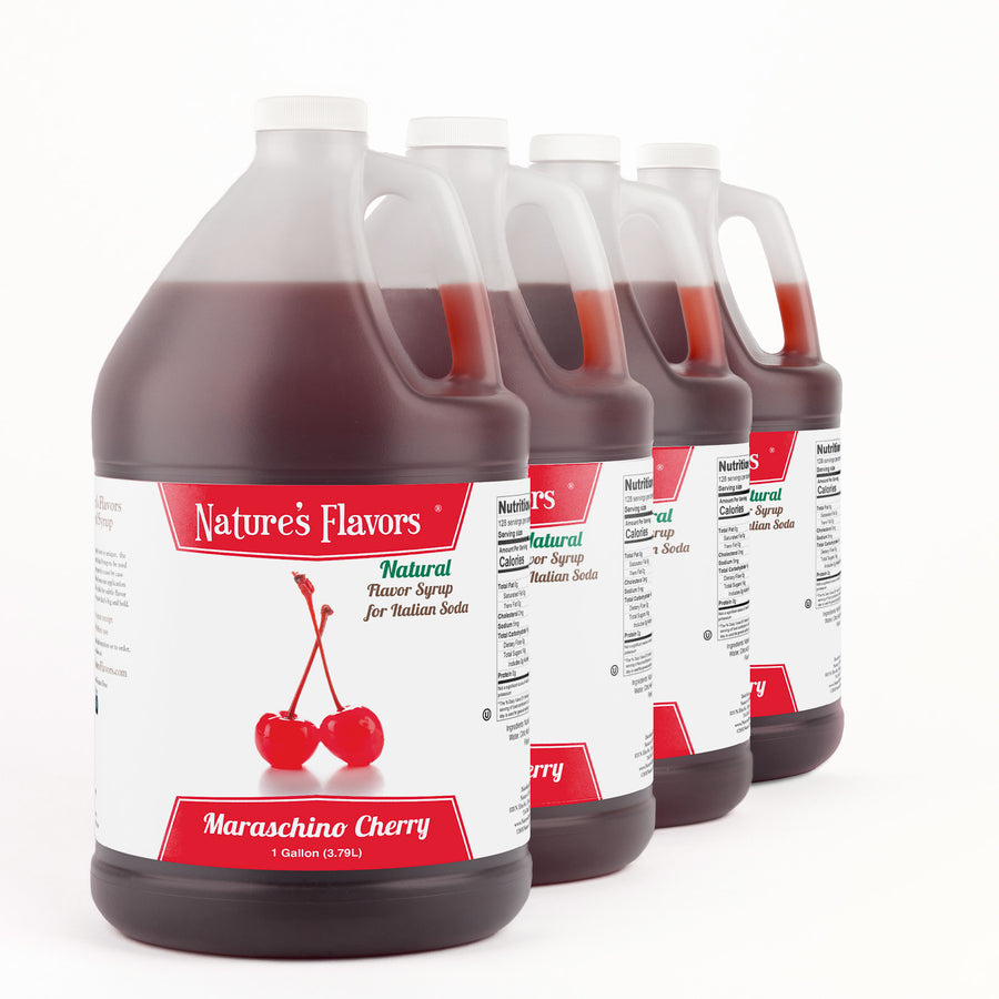 Maraschino Cherry Italian Soda Syrup, Natural