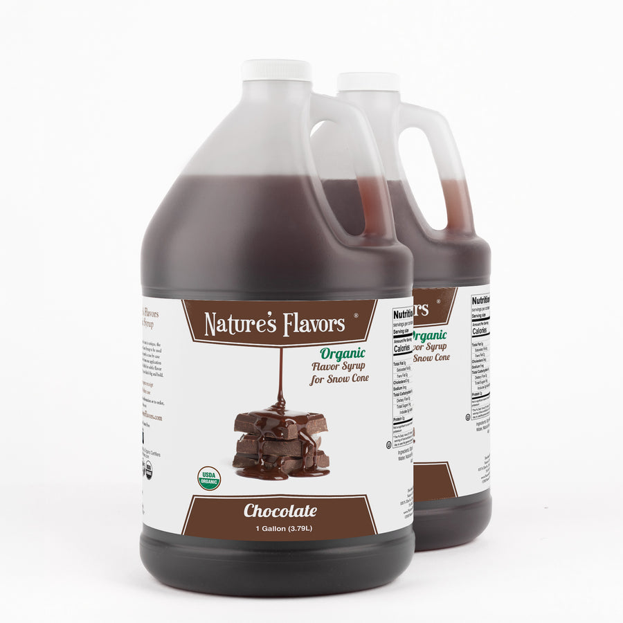 Chocolate Snow Cone Syrup, Organic
