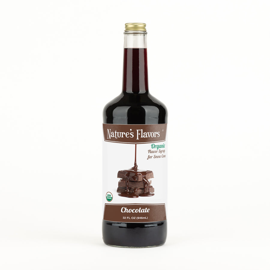Chocolate Snow Cone Syrup, Organic