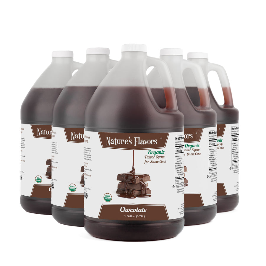 Chocolate Snow Cone Syrup, Organic