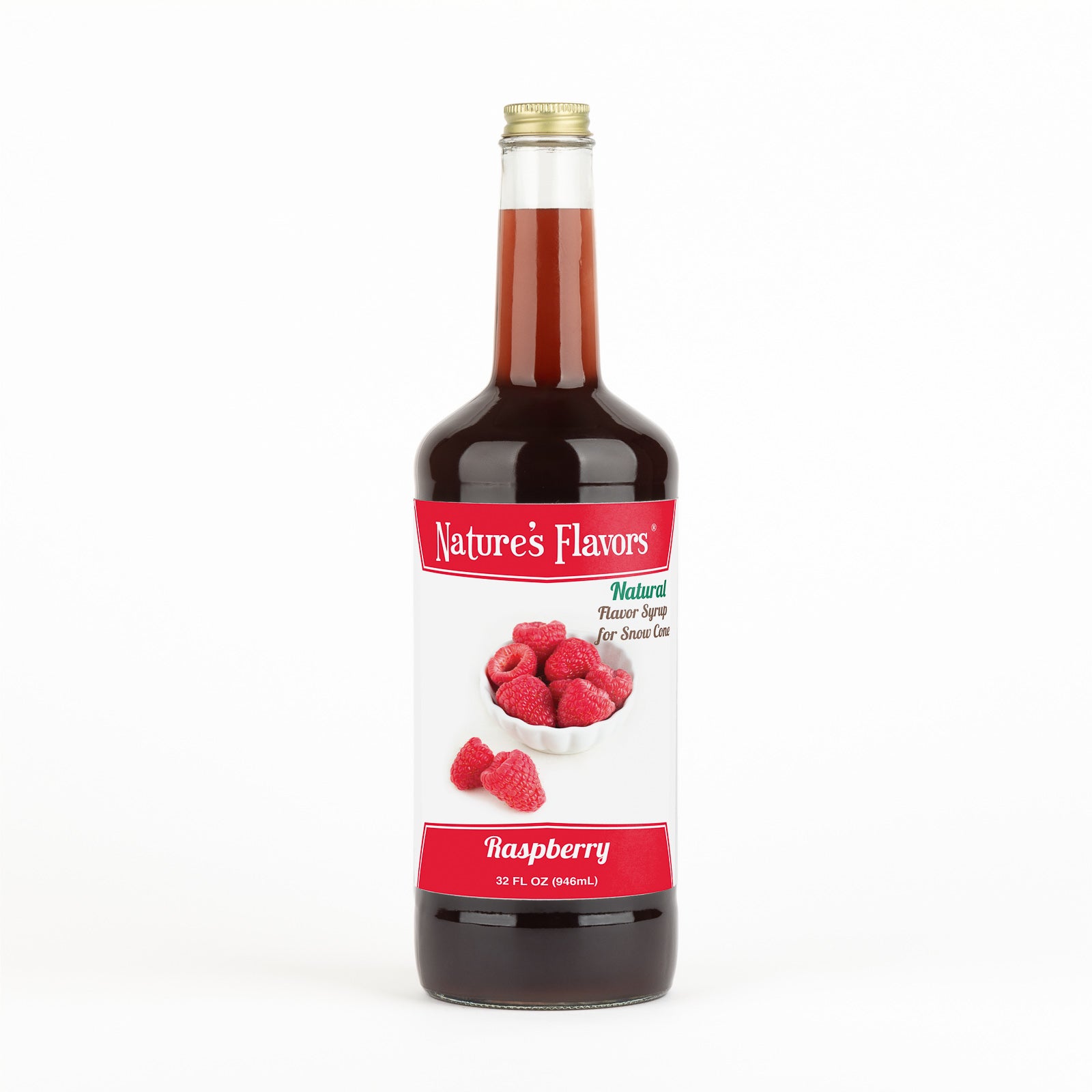 Raspberry Snow Cone Syrup, Natural – Nature's Flavors