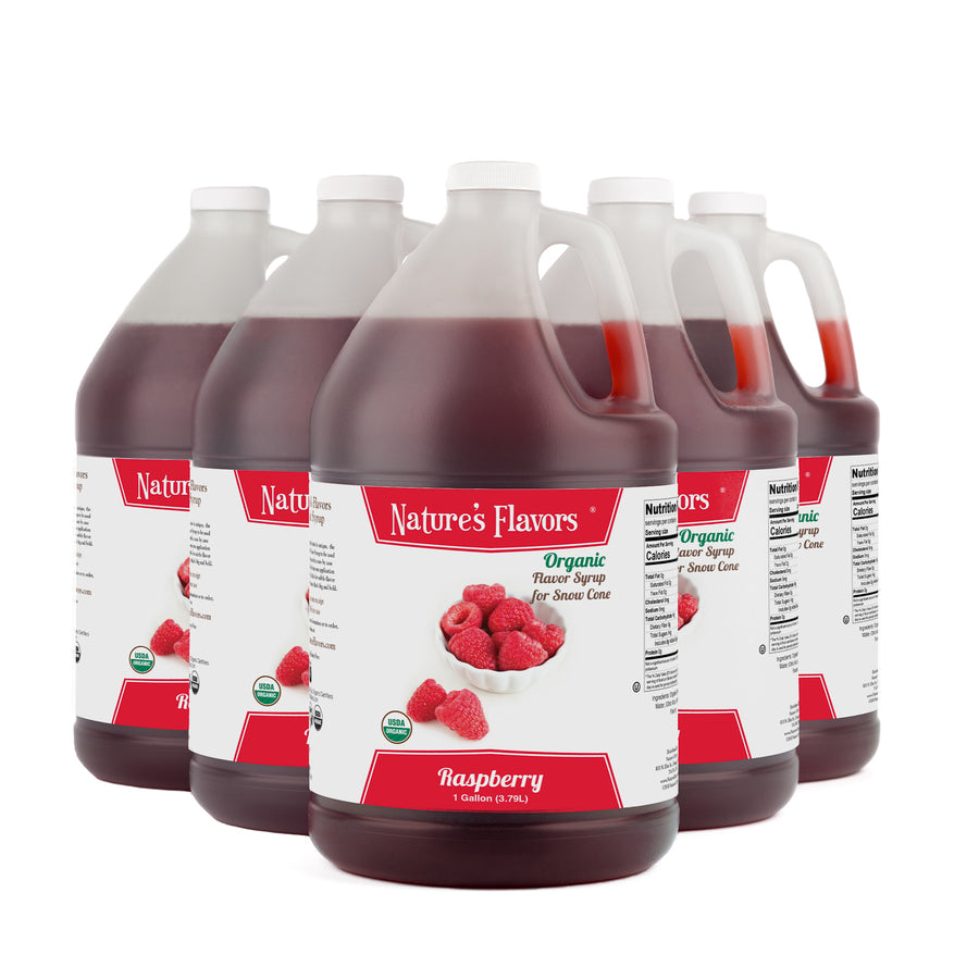 Raspberry Snow Cone Syrup, Organic