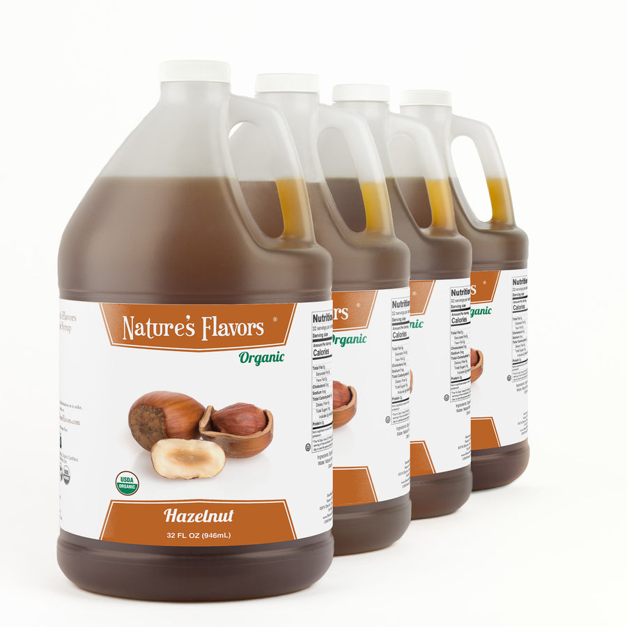 Hazelnut Snow Cone Syrup, Organic