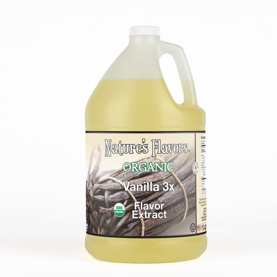 Vanilla Flavor Extract Without Diacetyl (3x Fold), Organic