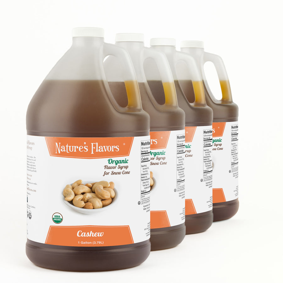Cashew Snow Cone Syrup, Organic
