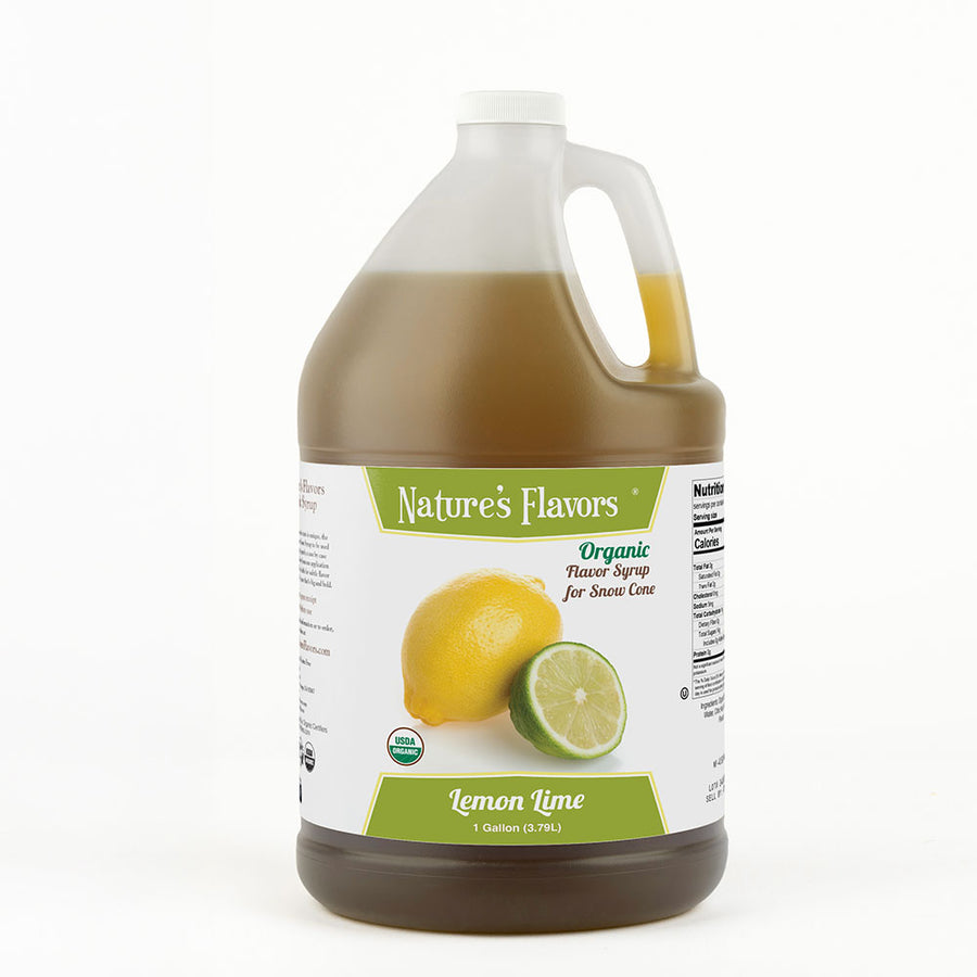 Lemon Lime Snow Cone Syrup, Organic