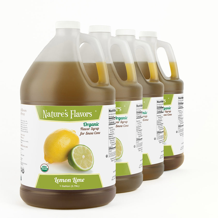Lemon Lime Snow Cone Syrup, Organic
