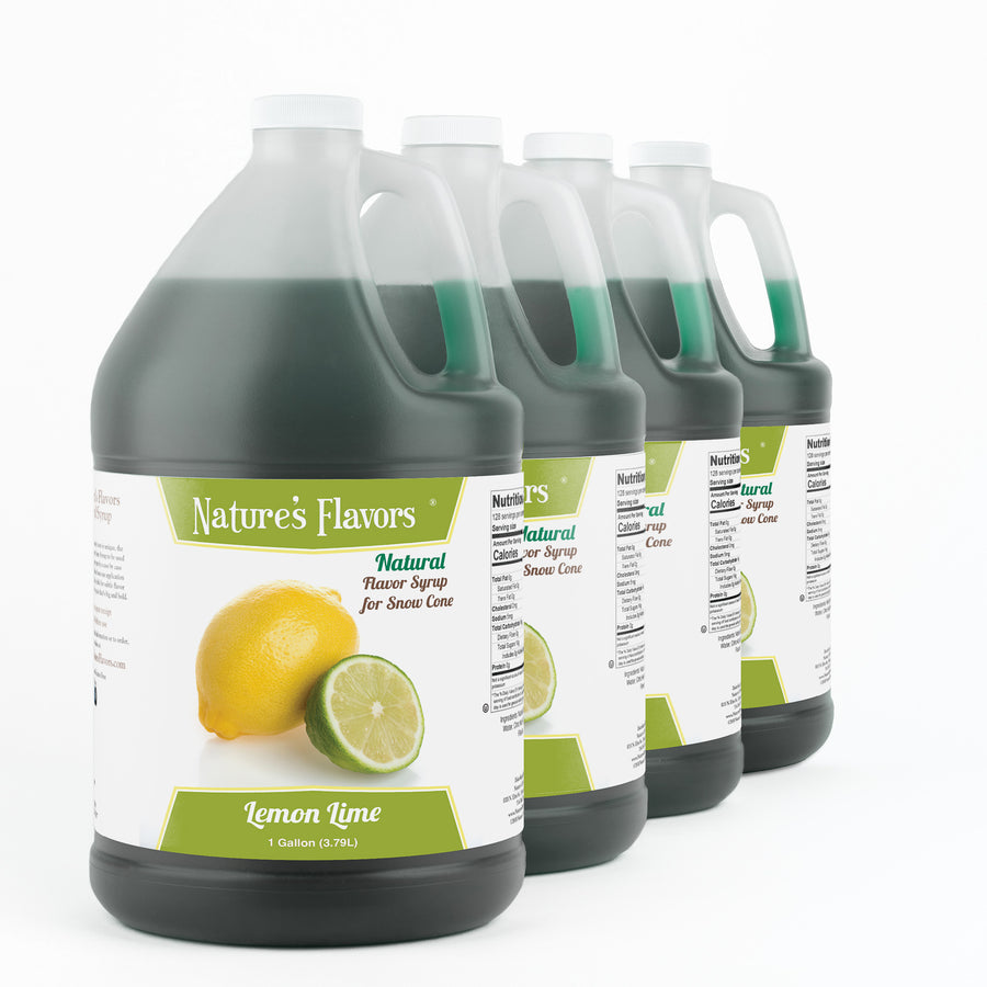Lemon Lime Snow Cone Syrup, Natural