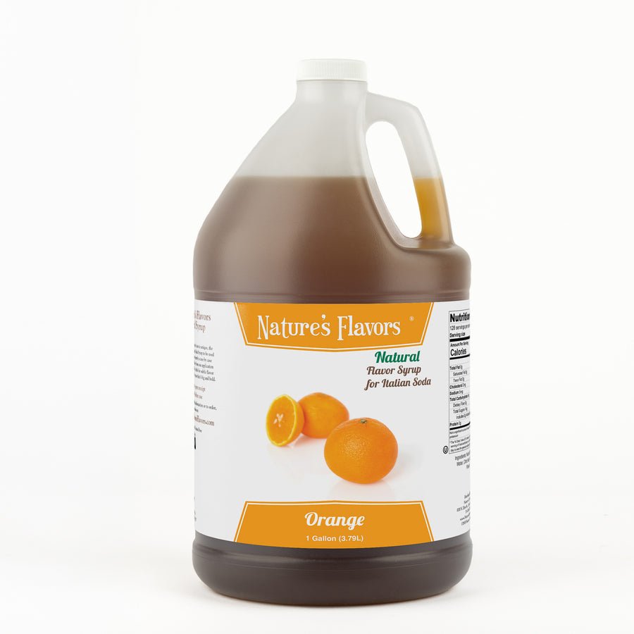 Orange Italian Soda Syrup, Natural