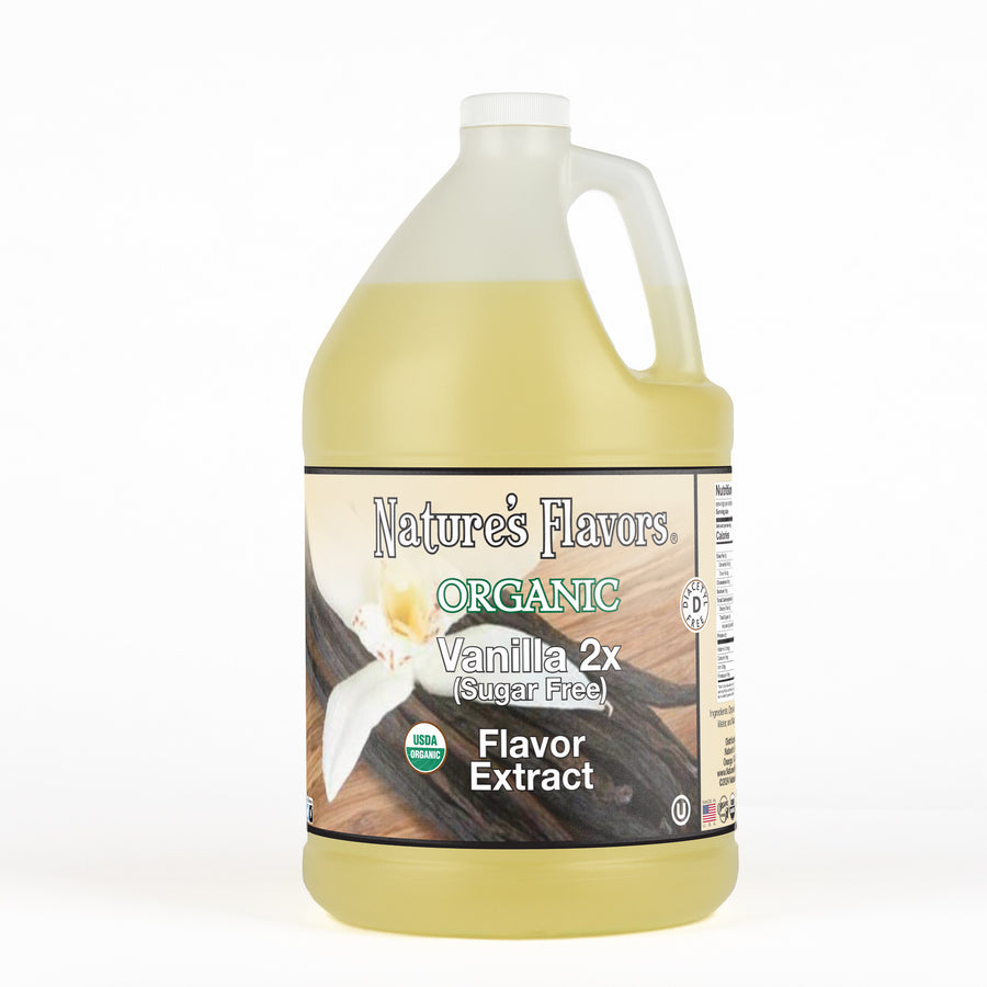 Vanilla Flavor Extract Without Diacetyl Sugar Free (2x Fold), Organic