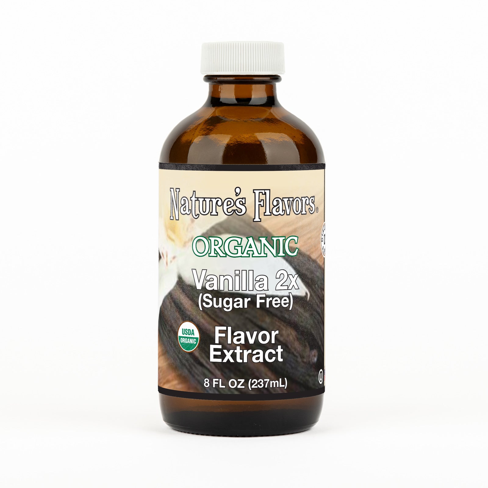 Vanilla Flavor Extract Sugar Free (2x Fold), Organic - Bulk