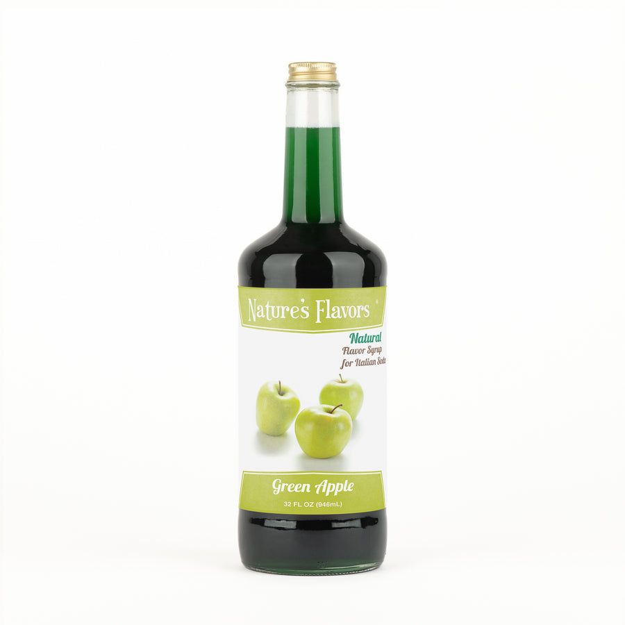 Green Apple Italian Soda Syrup, Natural