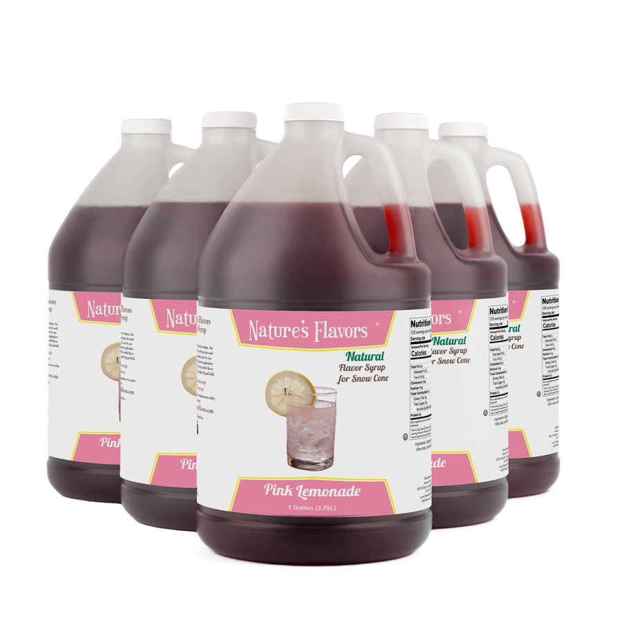 Pink Lemonade Snow Cone Syrup, Natural