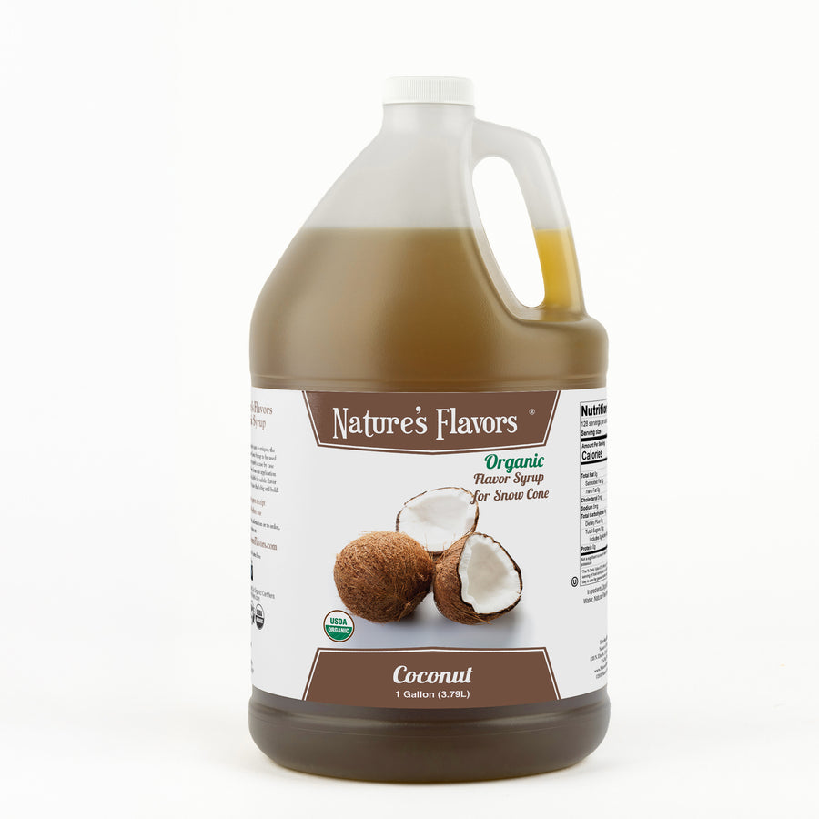 Coconut Snow Cone Syrup, Organic