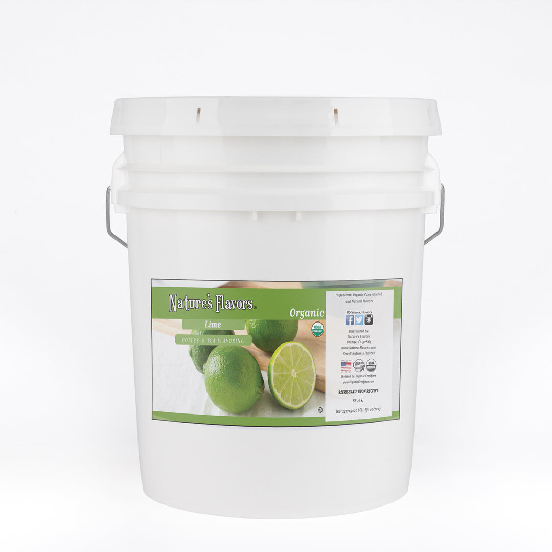 Organic Lime Coffee and Tea Flavor Without Diacetyl