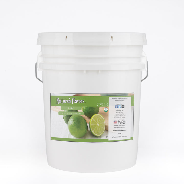 Organic Lime Coffee and Tea Flavor Without Diacetyl