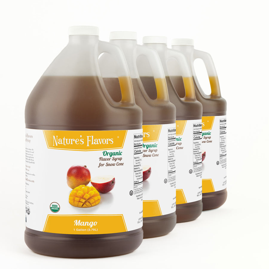 Mango Snow Cone Syrup, Organic