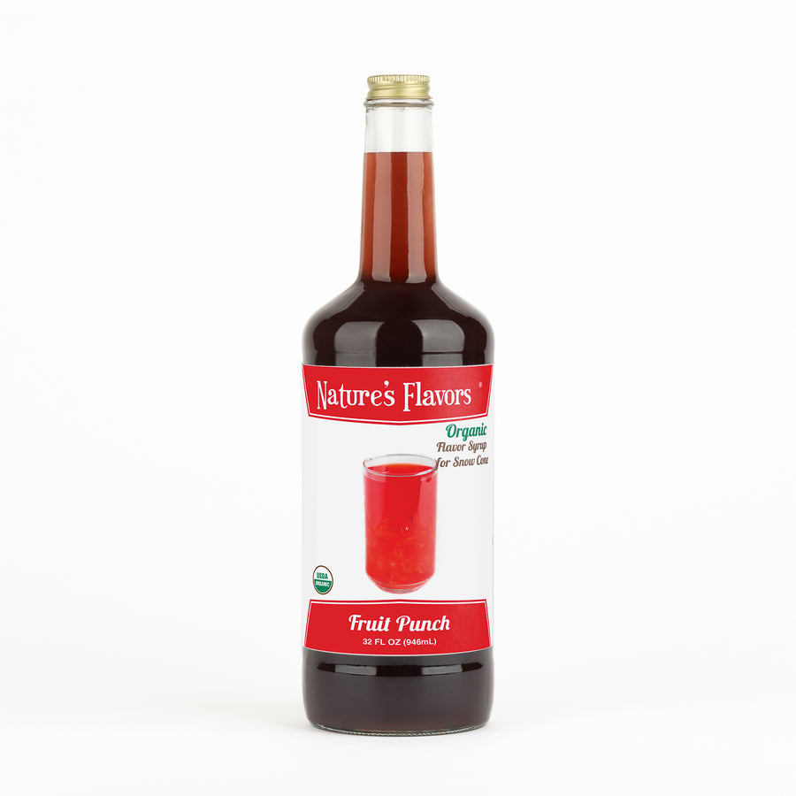 Fruit Punch Snow Cone Syrup, Organic