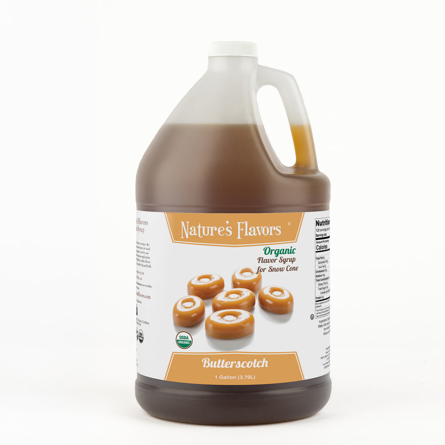 Butterscotch Snow Cone Syrup, Organic