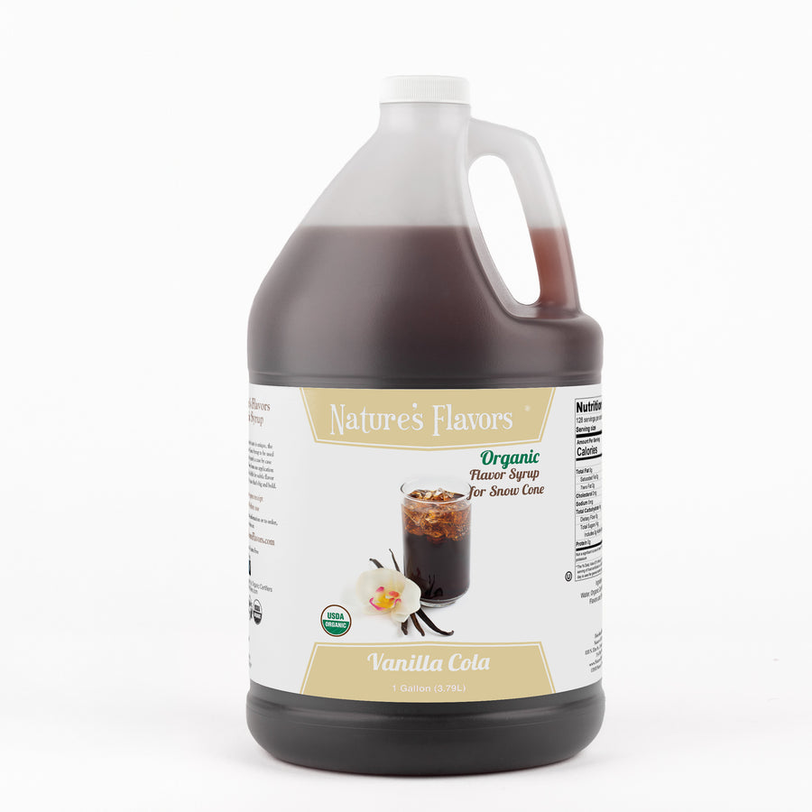 Vanilla Cola Snow Cone Syrup, Organic