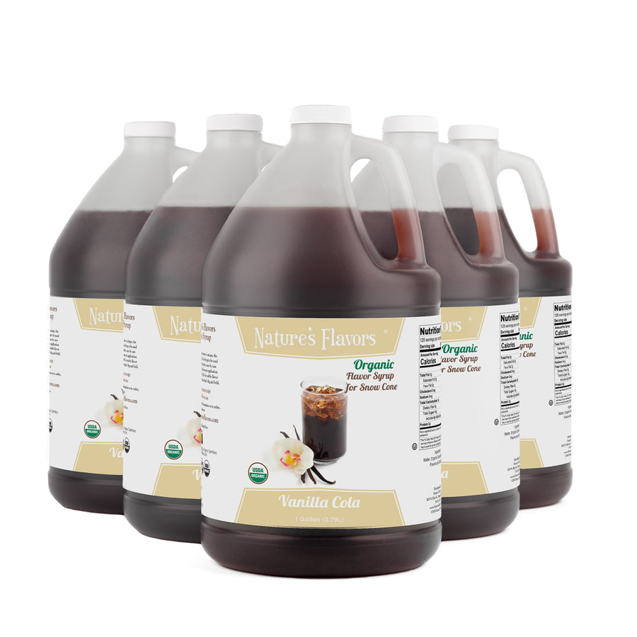 Vanilla Cola Snow Cone Syrup, Organic