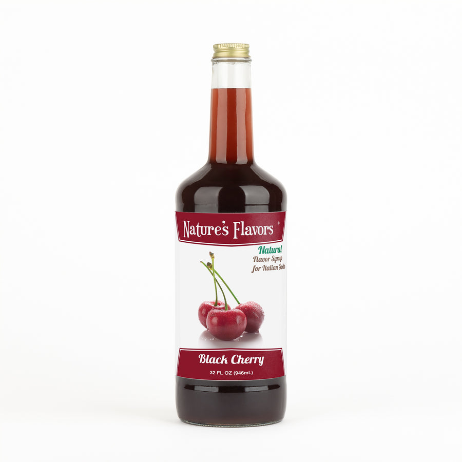 Black Cherry Italian Soda Syrup, Natural