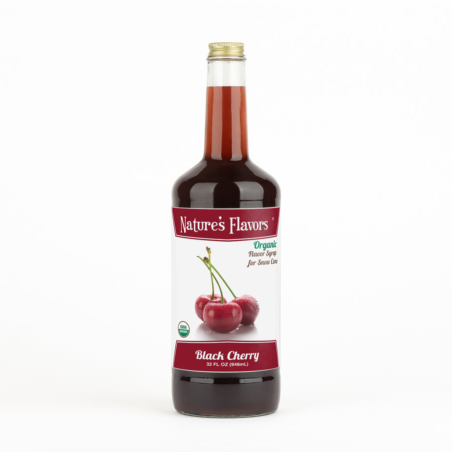 Black Cherry Snow Cone Syrup, Organic