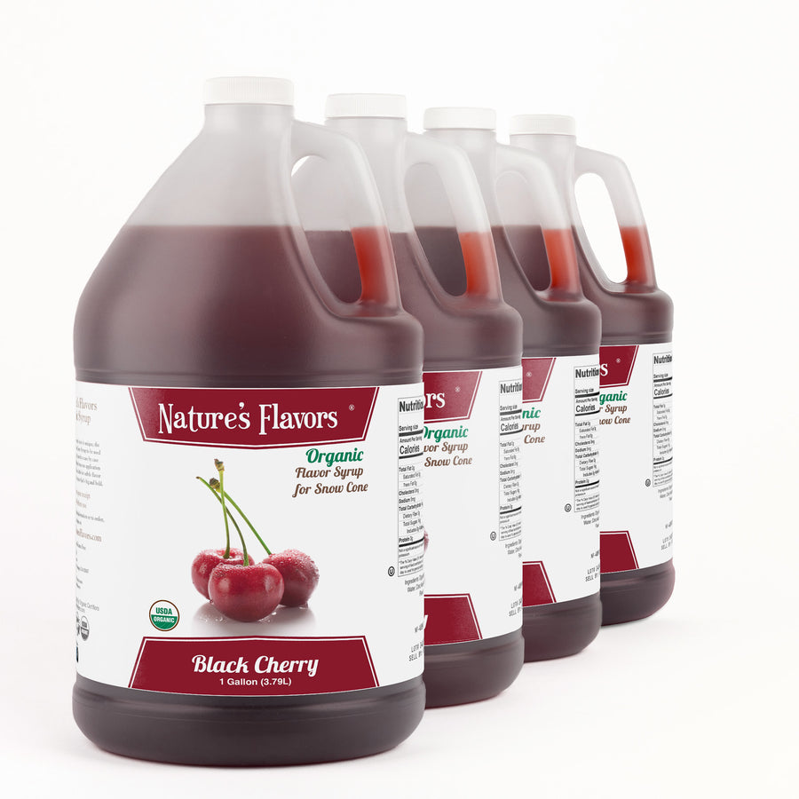 Black Cherry Snow Cone Syrup, Organic