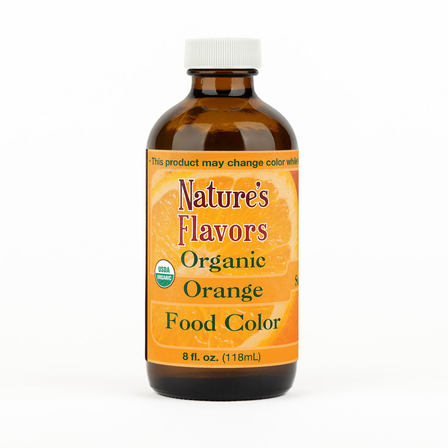 Orange Food Coloring (Organic), Water-Soluble Super Concentrate