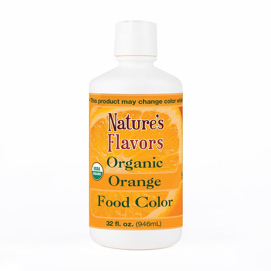 Orange Food Coloring (Organic), Water-Soluble Super Concentrate