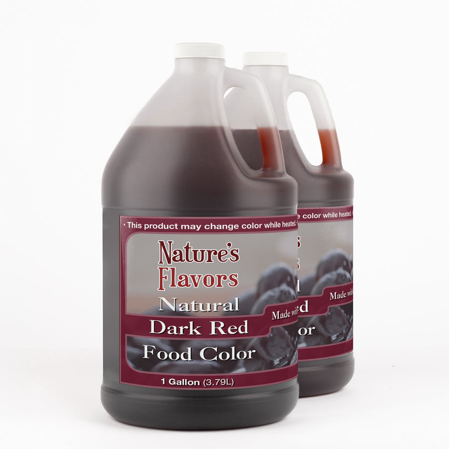 Dark Red Food Coloring (Made with Elderberries), Natural