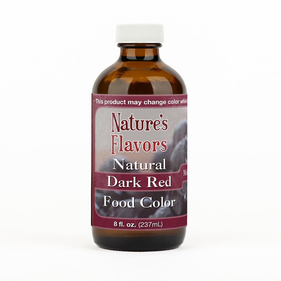Dark Red Food Coloring (Made with Elderberries), Natural
