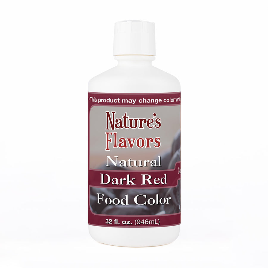 Dark Red Food Coloring (Made with Elderberries), Natural