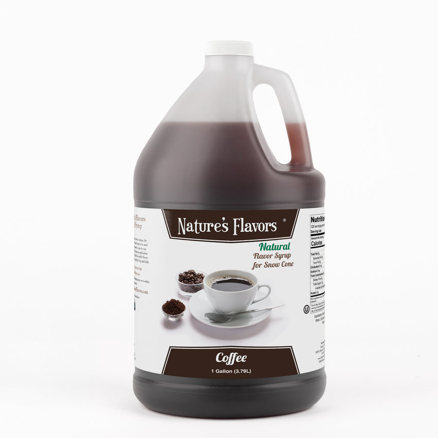 Coffee Snow Cone Syrup, Natural